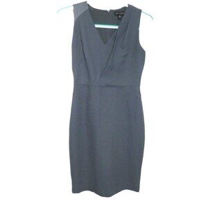 BANANA REPUBLIC gray sleeveless dress 100% polyester fully lined women's size 0